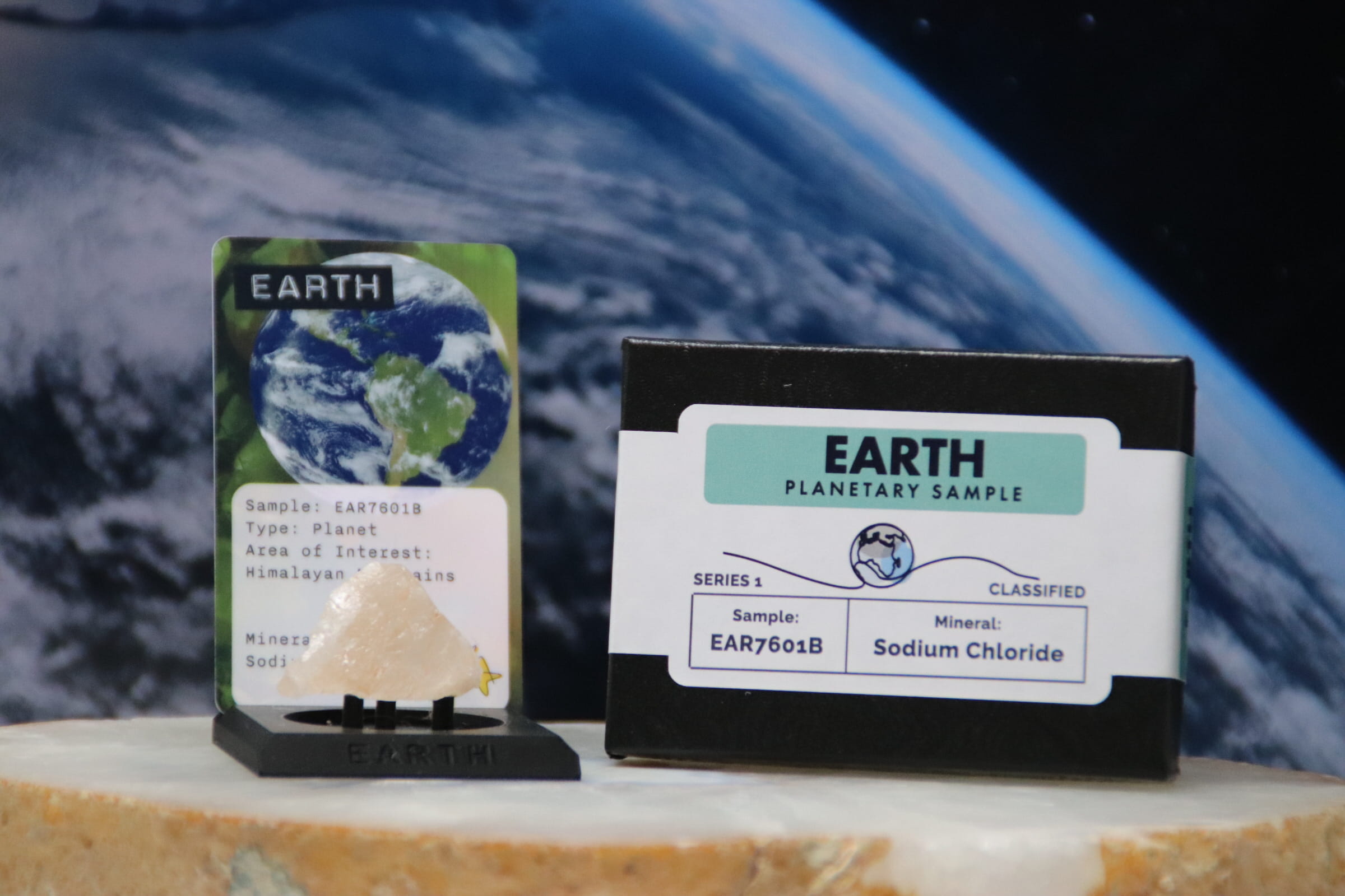 03 Planet Earth Planetary Discovery Kit | Sodium Chloride Mineral Rock Sample  | STEM learning product | Planet 3 of Planet of the Month Club