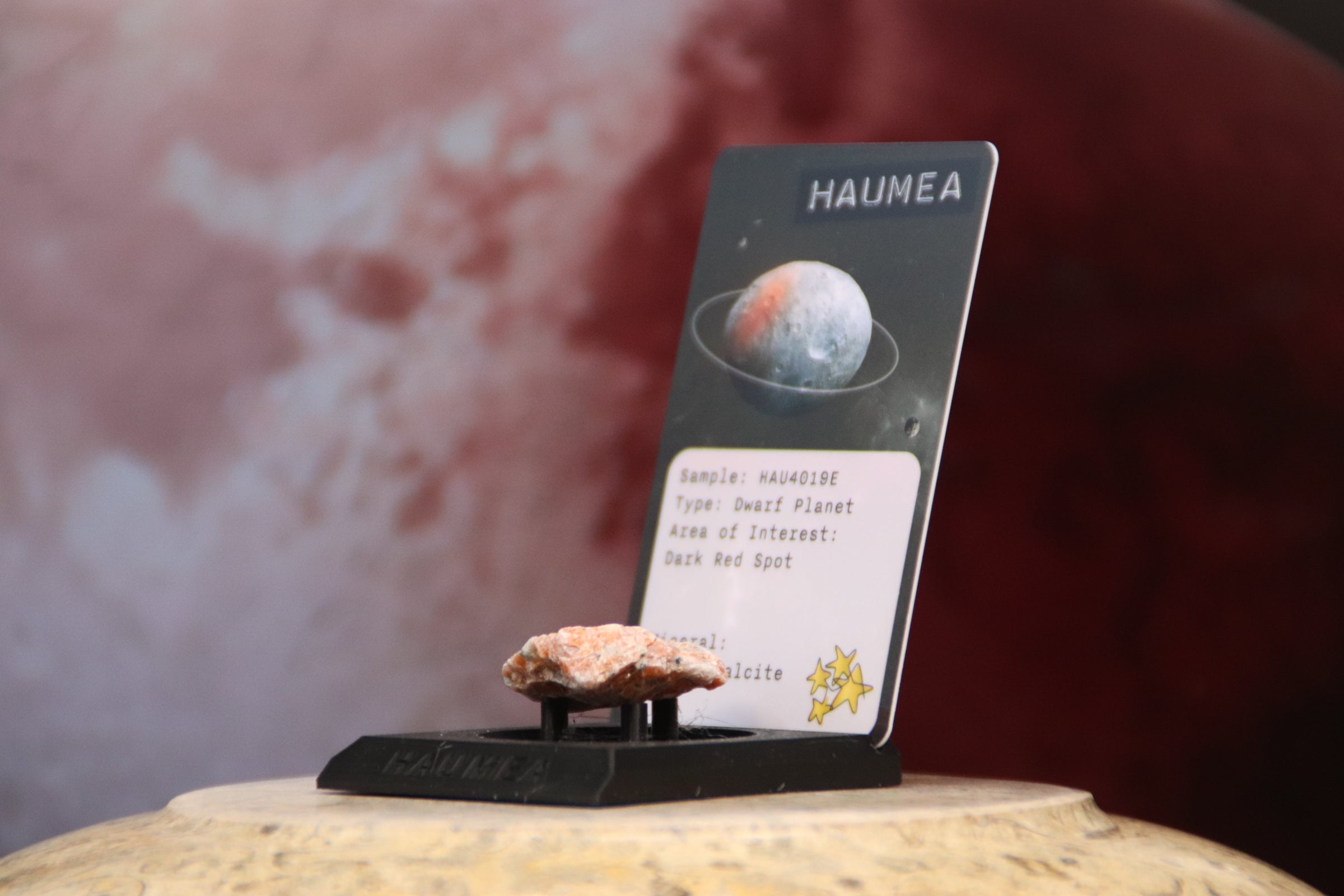11 Dwarf Planet Haumea Planetary Discovery Kit | Orchid Calcite Rock Mineral Sample | STEM learning product | Planet 11 of Planet of the Month Club